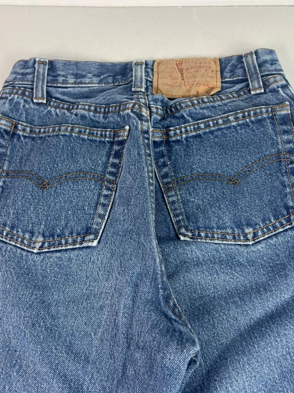 VTG 80s Levi's Jeans Junior's 25x29* 501 Mid Rise Straight Blue Faded Denim 9 Jr